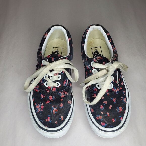 Vans Kids Floral Authentic Shoe Youth Size 13.5 - Picture 1 of 10